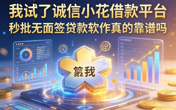 我试了诚信小花借款平台,秒批无面签贷款软件真的靠谱吗