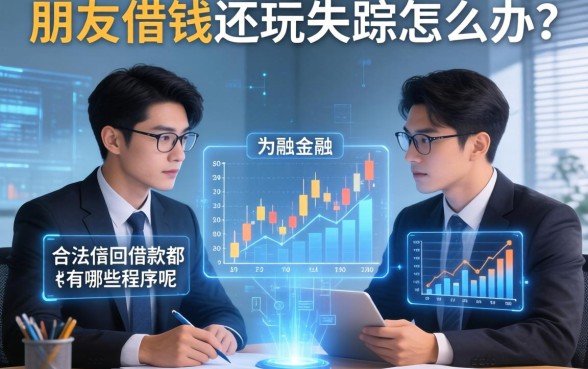 朋友借钱不还玩失踪怎么办?合法要回借款都有哪些程序呢?