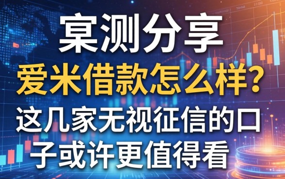 实测分享：爱米借款怎么样？这几家无视征信的口子或许更值得看