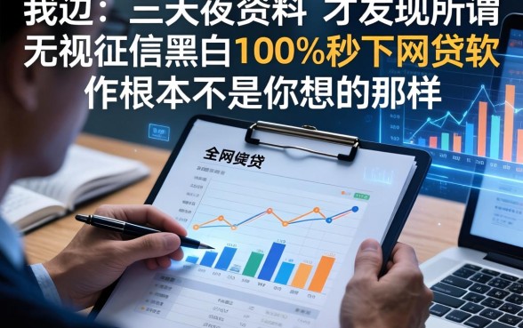我翻了三天三夜资料,才发现所谓无视征信黑白100%秒下网贷软件根本不是你想的那样