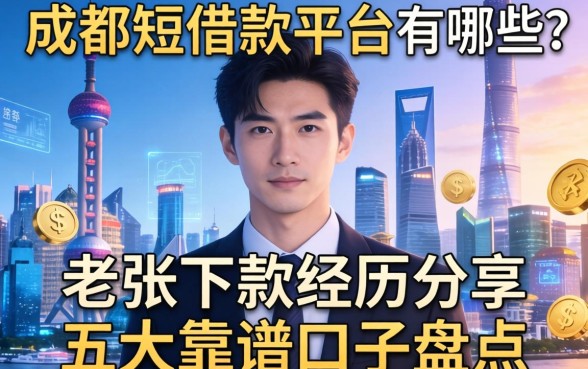 成都短借款平台有哪些？老张下款经历分享及五大靠谱口子盘点