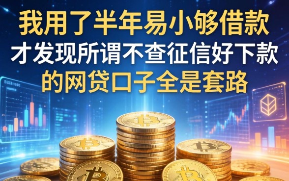 我用了半年易小够借款，才发现所谓不查征信好下款的网贷口子全是套路