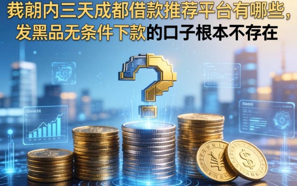 我翻了三天成都借款推荐平台有哪些,发现黑户无条件下款的口子根本不存在