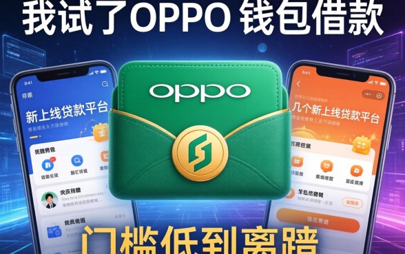 我试了OPPO钱包借款和几个新上线贷款平台，门槛低到离谱