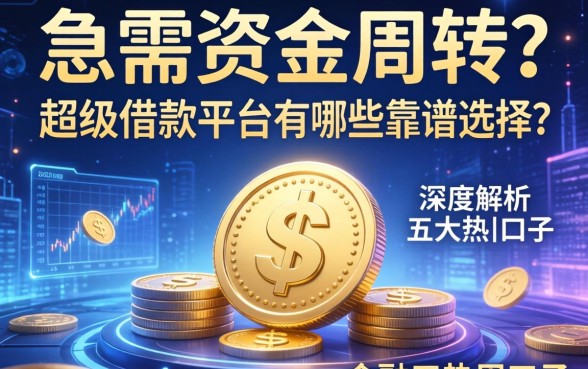 急需资金周转？超级借款平台有哪些靠谱选择？深度解析五大热门口子