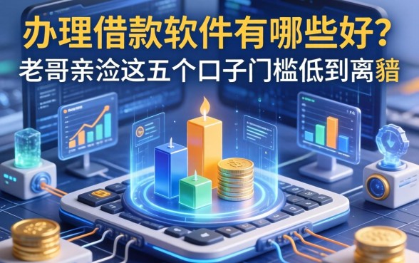办理借款软件有哪些好？老哥亲测这五个口子门槛低到离谱