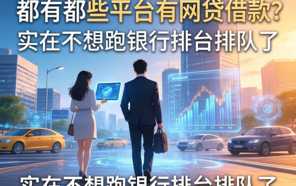 都有哪些平台有网贷借款？实在不想跑银行柜台排队了
