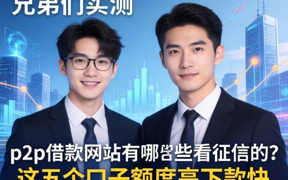 兄弟们实测：p2p借款网站有哪些不看征信的？这五个口子额度高下款快