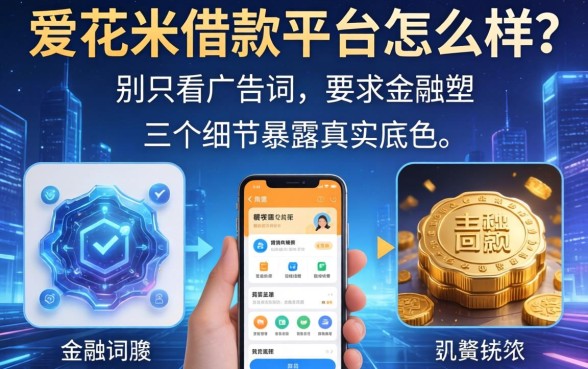爱花米借款平台怎么样?别只看广告词,三个细节暴露真实底色