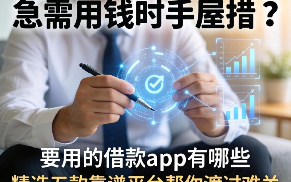 急需用钱时手足无措？要用的借款app有哪些？精选五款靠谱平台帮你渡过难关