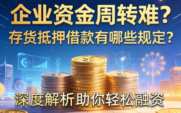 企业资金周转难？存货抵押借款有哪些规定？深度解析助你轻松融资
