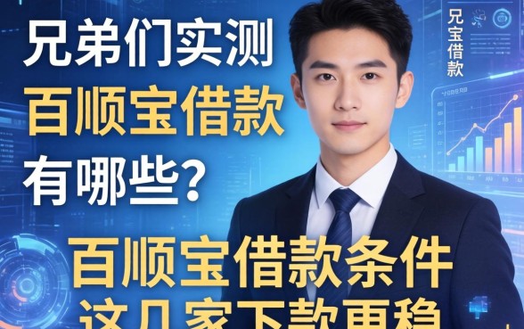 兄弟们实测：百顺宝借款条件有哪些？这几家下款更稳