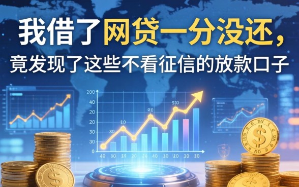 我借了网贷一分没还，竟发现了这些不看征信的放款口子