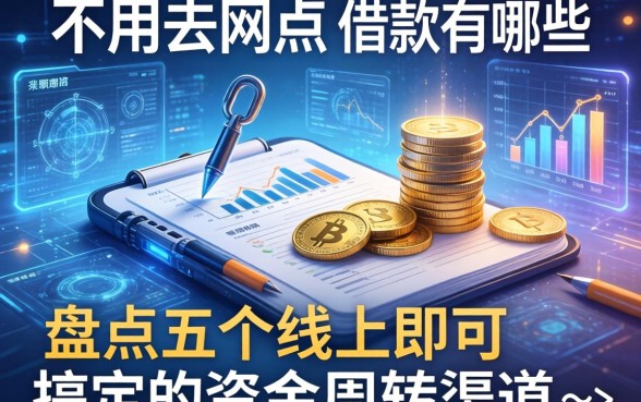 不用去网点的借款有哪些？盘点五个线上即可搞定的资金周转渠道