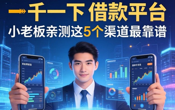一千一下的借款平台有哪些？小老板亲测这5个渠道最靠谱