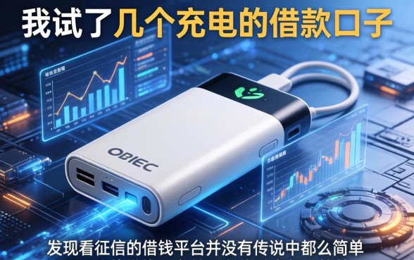 我试了几个充电宝借款口子，发现不看征信的借钱平台并没有传说中那么简单
