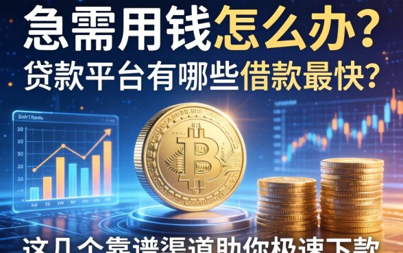 急需用钱怎么办？贷款平台有哪些借款最快？这几个靠谱渠道助你极速下款