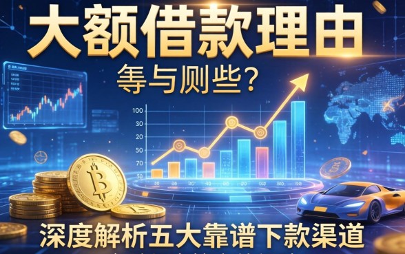 大额借款理由有哪些？深度解析五大靠谱下款渠道与实战经验