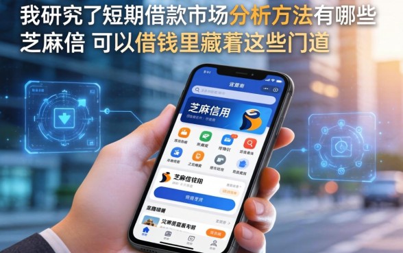 我研究了短期借款市场分析方法有哪些，发现芝麻信用可以借钱的软件里藏着这些门道