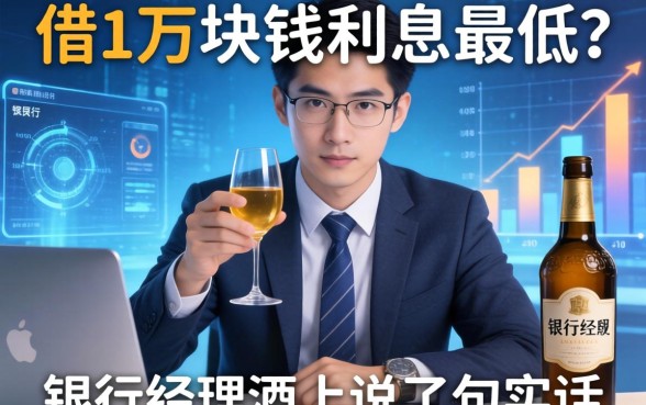 借1万块钱利息最低？银行经理酒后说了句实话