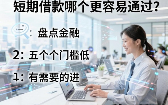 短期借款哪个更容易通过？盘点五个门槛低、下款快的平台，有需要的进！