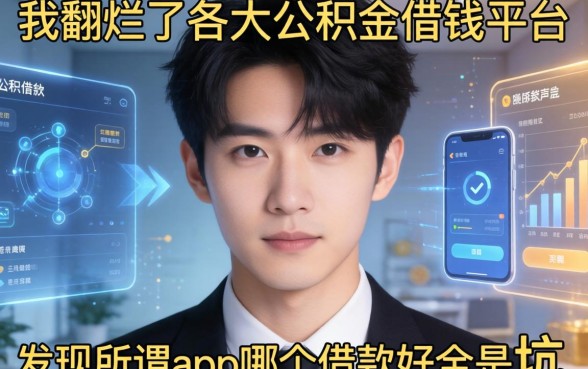 我翻烂了各大公积金借钱平台，发现所谓app哪个借款好全是坑