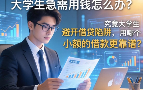 大学生急需用钱怎么办？避开借贷陷阱，究竟大学生用哪个小额的借款更靠谱？