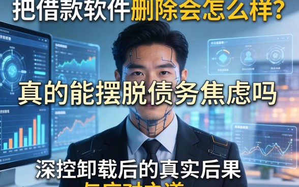把借款软件删除会怎么样?真的能摆脱债务焦虑吗?深扒卸载后的真实后果与应对之道