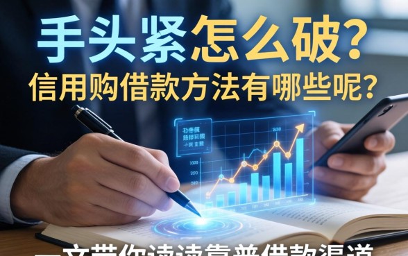 手头紧怎么破？信用购借款方法有哪些呢？一文带你读懂靠谱借款渠道
