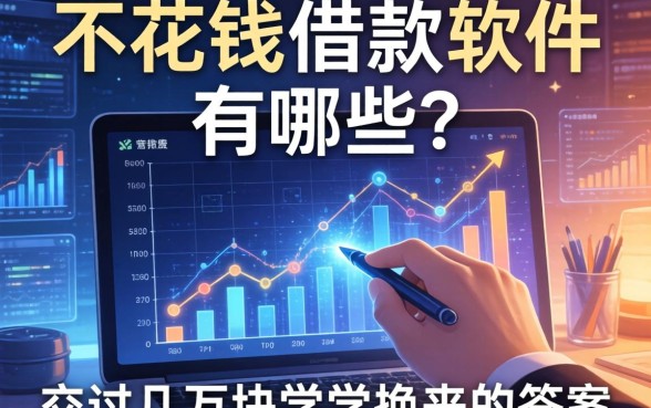 不花钱借款软件有哪些？我交过几万块学费换来的答案
