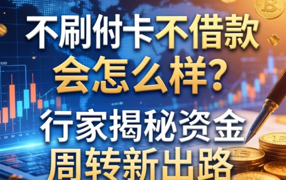 不刷卡不借款会怎么样？行家揭秘资金周转新出路