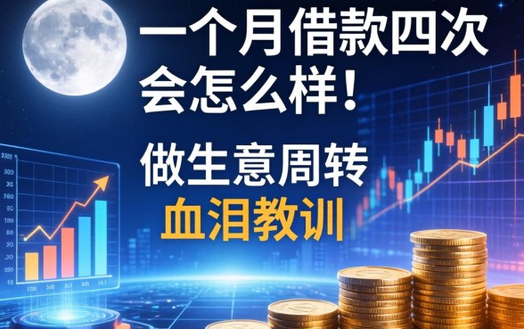 一个月借款四次会怎么样？做生意周转的血泪教训