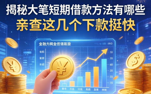揭秘大笔短期借款方法有哪些，亲测这几个下款挺快