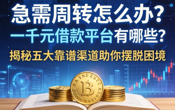 急需周转怎么办？一千元借款平台有哪些？揭秘五大靠谱渠道助你摆脱困境
