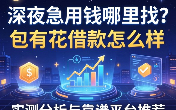 深夜急用钱哪里找?包有花借款怎么样?实测分析与靠谱平台推荐