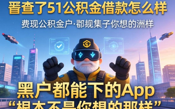 我查了51公积金借款怎么样，发现黑户都能下的app根本不是你想的那样