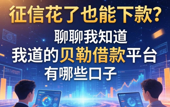 征信花了也能下款？聊聊我知道的贝勒借款平台有哪些口子