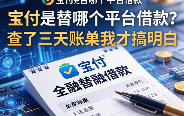宝付是替哪个平台借款？查了三天账单我才搞明白