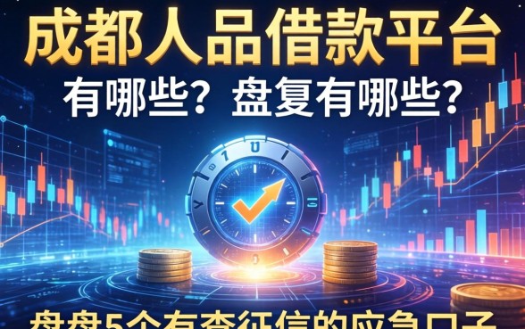 成都人品借款平台有哪些?盘点5个不查征信的应急口子