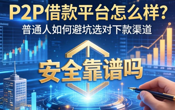 P2P借款平台怎么样？安全靠谱吗？普通人如何避坑选对下款渠道？