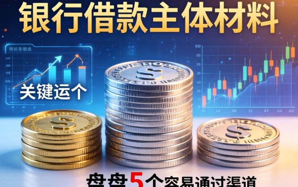 银行借款主体材料有哪些?盘点5个容易通过的渠道