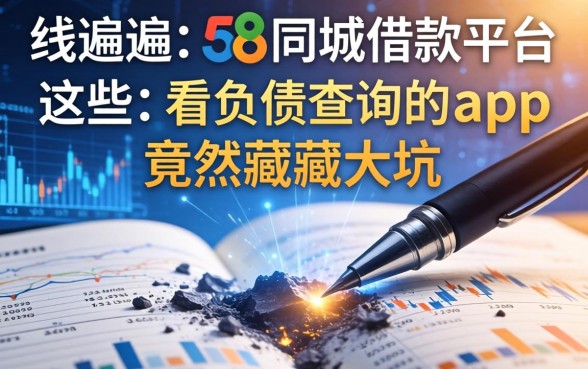 我翻遍了58同城借款平台,发现这些不看负债查询的app竟然藏着大坑
