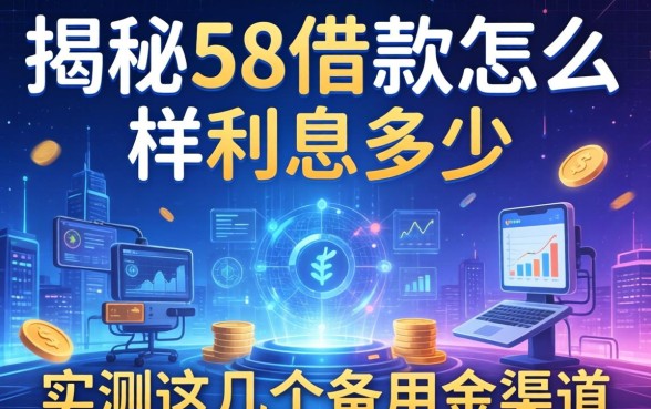揭秘58借款怎么样利息多少，实测这几个备用金渠道