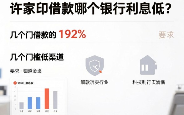 许家印借款哪个银行利息低？整理了几个门槛低的渠道
