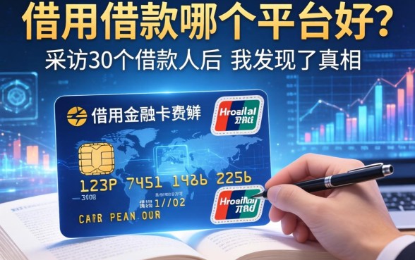 信用卡借款哪个平台好？采访了30个借款人后，我发现了真相