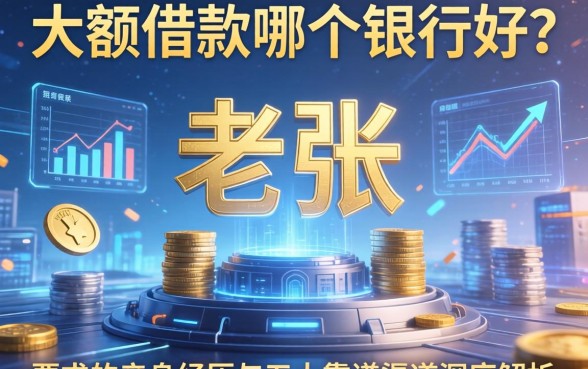 大额借款哪个银行好？老张的亲身经历与五大靠谱渠道深度解析