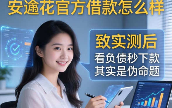 安逸花官方借款怎么样，我实测后发现不看负债秒下款其实是伪命题