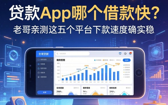 贷款app哪个借款快?老哥亲测这五个平台下款速度确实稳