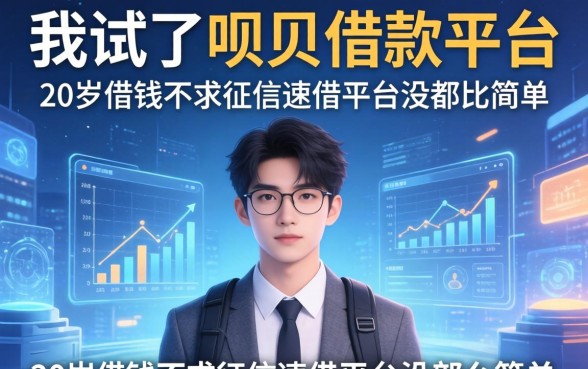 我试了呗呗借款平台,发现20岁借钱不求征信速借平台没那么简单