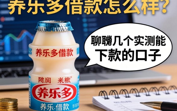 养乐多借款怎么样？聊聊几个实测能下款的口子
